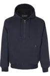 Dri Duck Cheyenne Boulder Cloth Hooded Jacket With Tricot Quilt Lining In Blue