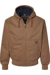 Dri Duck Cheyenne Boulder Cloth Hooded Jacket With Tricot Quilt Lining In Multi