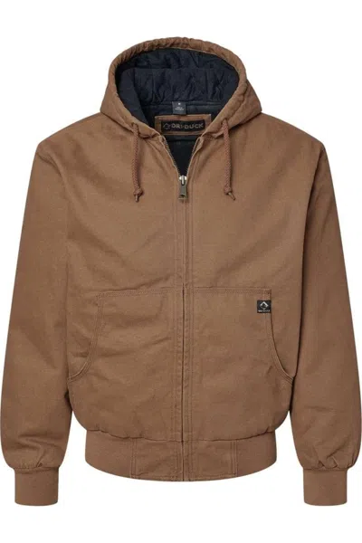 Dri Duck Cheyenne Boulder Cloth Hooded Jacket With Tricot Quilt Lining In Multi