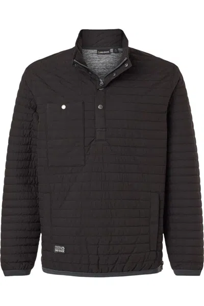 Dri Duck Keystone Quilted Pullover In Black