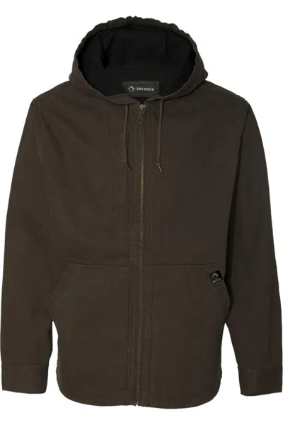 Dri Duck Laredo Boulder Cloth Canvas Jacket With Thermal Lining In Brown