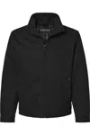 Dri Duck Maverick Boulder Cloth Jacket With Blanket Lining In Black