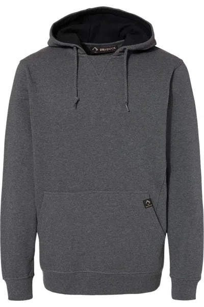 Dri Duck Woodland Fleece Pullover In Gray