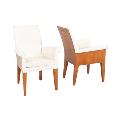 Pre-owned Driade 1990s Pair Of Paramount Arm Chairs By Philippe Starck For  Made In Italy In Brown