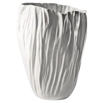Pre-owned Driade Adelaide Iv Vase White Ceramic 24.5hcm By