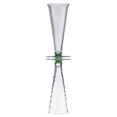 Pre-owned Driade Babal Vase Colorless & Green By , Borek Sipek