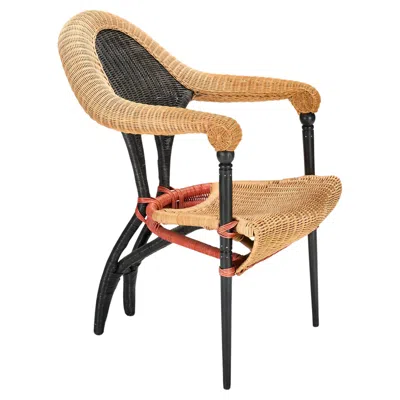 Pre-owned Driade Borek Sipek “liba” Lounge Chair For , Italy Circa 1988 In Brown