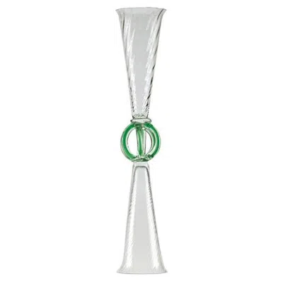 Pre-owned Driade Bossuet Vase Colorless & Green By , Borek Sipek