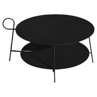 Pre-owned Driade Carmina Coffee Table Round Black By