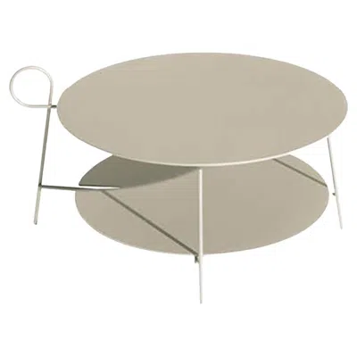 Pre-owned Driade Carmina Coffee Table Round Sand By  In Brown