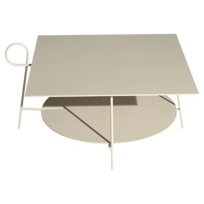 Pre-owned Driade Carmina Coffee Table Square Sand By  In Brown
