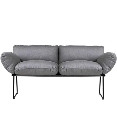 Pre-owned Driade Elisa Indoor Two-seat Sofa Designed By Enzo Mari For  In Gray