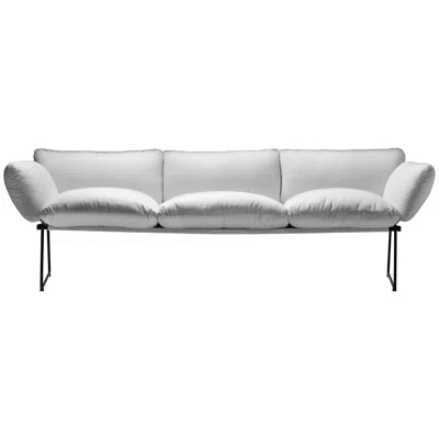 Pre-owned Driade Elisa Outdoor Three-seat Sofa Designed By Enzo Mari For  In Gray
