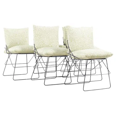 Pre-owned Driade Enzo Mari For  Mid Century Italian Steel Dining Chairs - Set Of 6 In Sand