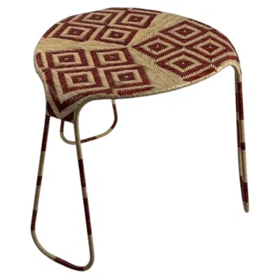 Pre-owned Driade Flo Table By Patricia Urquiola For , Metal & Woven Rattan, 2004 In Brown