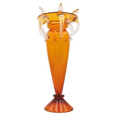 Pre-owned Driade Florian Ii Vase Colorless & Red 46.5hcm By , Borek Sipek