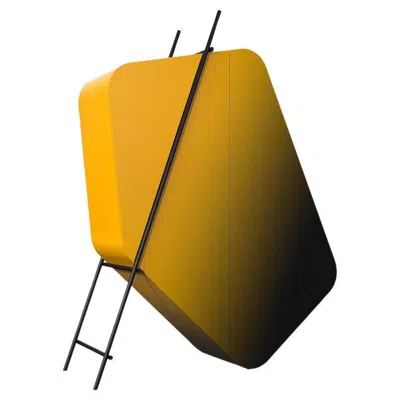 Pre-owned Driade Hidalgo Yellow Black Shaded Painted Steel By