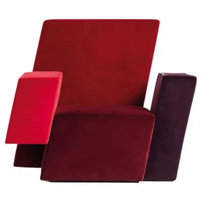 Pre-owned Driade Italic Armchair Red, Burgundy And Violet By
