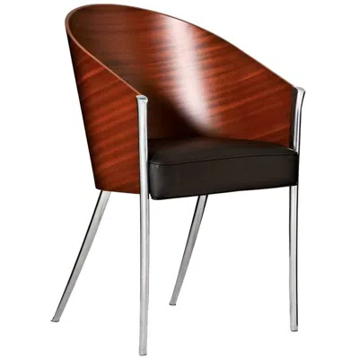 Pre-owned Driade King Costes Curved Mahogany Plywood Armchair By Philippe Stark For  In Brown