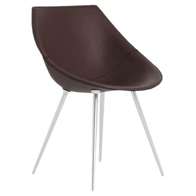 Pre-owned Driade Lago Chair Leather Brown By