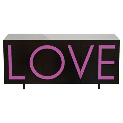 Pre-owned Driade Love L183 Traffic Black & Fluo Pink By