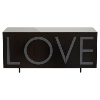 Pre-owned Driade Love L183 Traffic Black & Graphite Grey By  In Gray