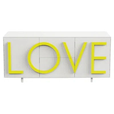 Pre-owned Driade Love L183 Traffic White & Fluo Yellow By