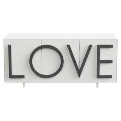 Pre-owned Driade Love L183 Traffic White & Graphite Grey By