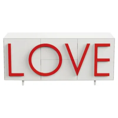 Pre-owned Driade Love L183 Traffic White & Traffic Red By