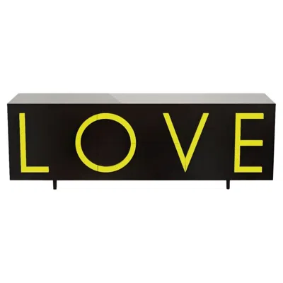 Pre-owned Driade Love L243 Traffic Black & Fluo Yellow By