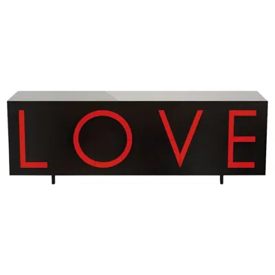Pre-owned Driade Love L243 Traffic Black & Traffic Red By