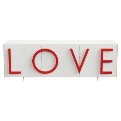 Pre-owned Driade Love L243 Traffic White & Traffic Red By