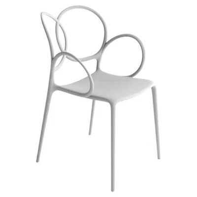 Pre-owned Driade Ludovica And Roberto Palomba  "sissi" Armchair In Glass Fiber In Gray