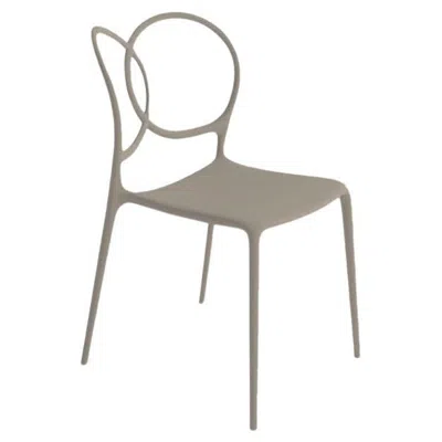 Pre-owned Driade Ludovica+roberto Palomba  "sissi" Chair In Glass Fiber In Sand