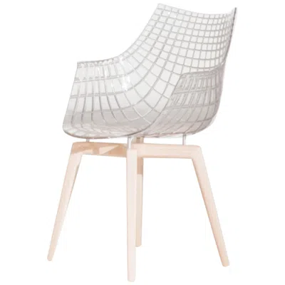 Pre-owned Driade Meridiana Chair In Transparent By Christophe Pillet For  In Sand