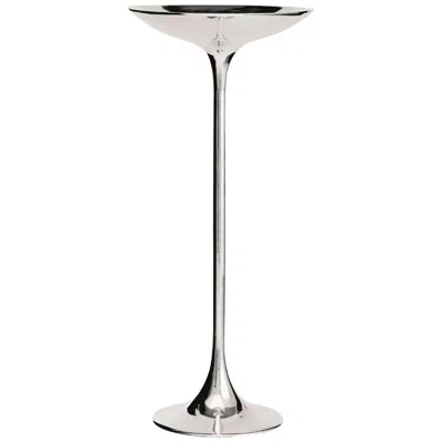 Pre-owned Driade Ping I Polished Aluminum Catchall Designed By Giuseppe Chigiotti For  In Gray