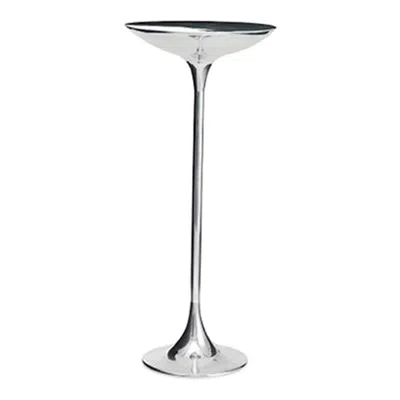 Pre-owned Driade Ping Ii Polished Aluminium Side Table By Giuseppe Chigotti By  In Gray