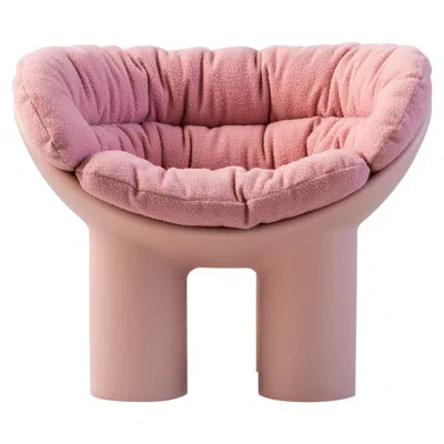 Pre-owned Driade Roly Poly Armchair In Pink By Faye Toogood With Casentino Cushions