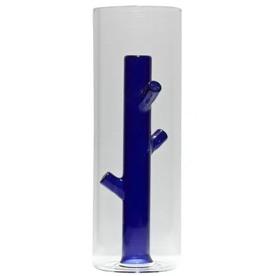 Pre-owned Driade Root Medium Blue Vase In Glass By