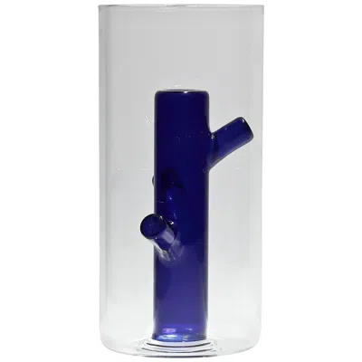 Pre-owned Driade Root Small Blue Vase In Glass By