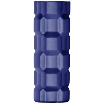 Pre-owned Driade Tall Gear Vase In Matte Blue By Phillippe Bestenheider For