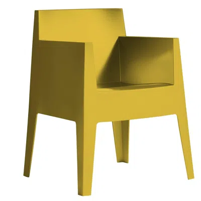 Pre-owned Driade Toy Mustard Yellow Or Carnation Stackable Armchair By P. Starck For