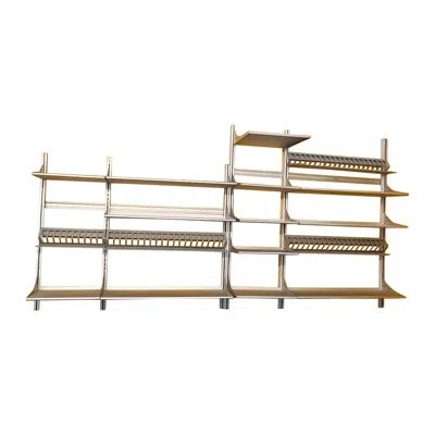 Pre-owned Driade Two Bookcases Mod. "kaos," Antonia Astori For  Italia, 1990s In Brown