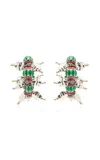 Dries Van Noten Beaded Earrings In Multi