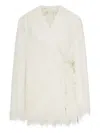 Dries Van Noten 00070 Rivla Short 2031 W.w.coat Clothing In White