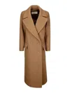 Dries Van Noten Double-breasted Wool Coat In Camel