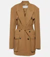 Dries Van Noten Double-breasted Gabardine Jacket