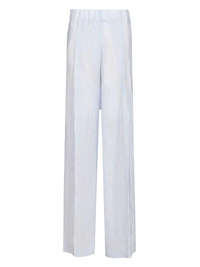 Dries Van Noten 00240-pila 3276 W.w.pants Trousers Blue In Multi