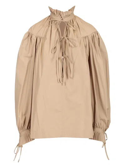 Dries Van Noten 00490-catya 3314 W.w.shirt Shirts Beige In Neutral