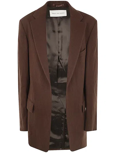 Dries Van Noten 00500 Blur 9346 W.w.jacket Clothing In Brown